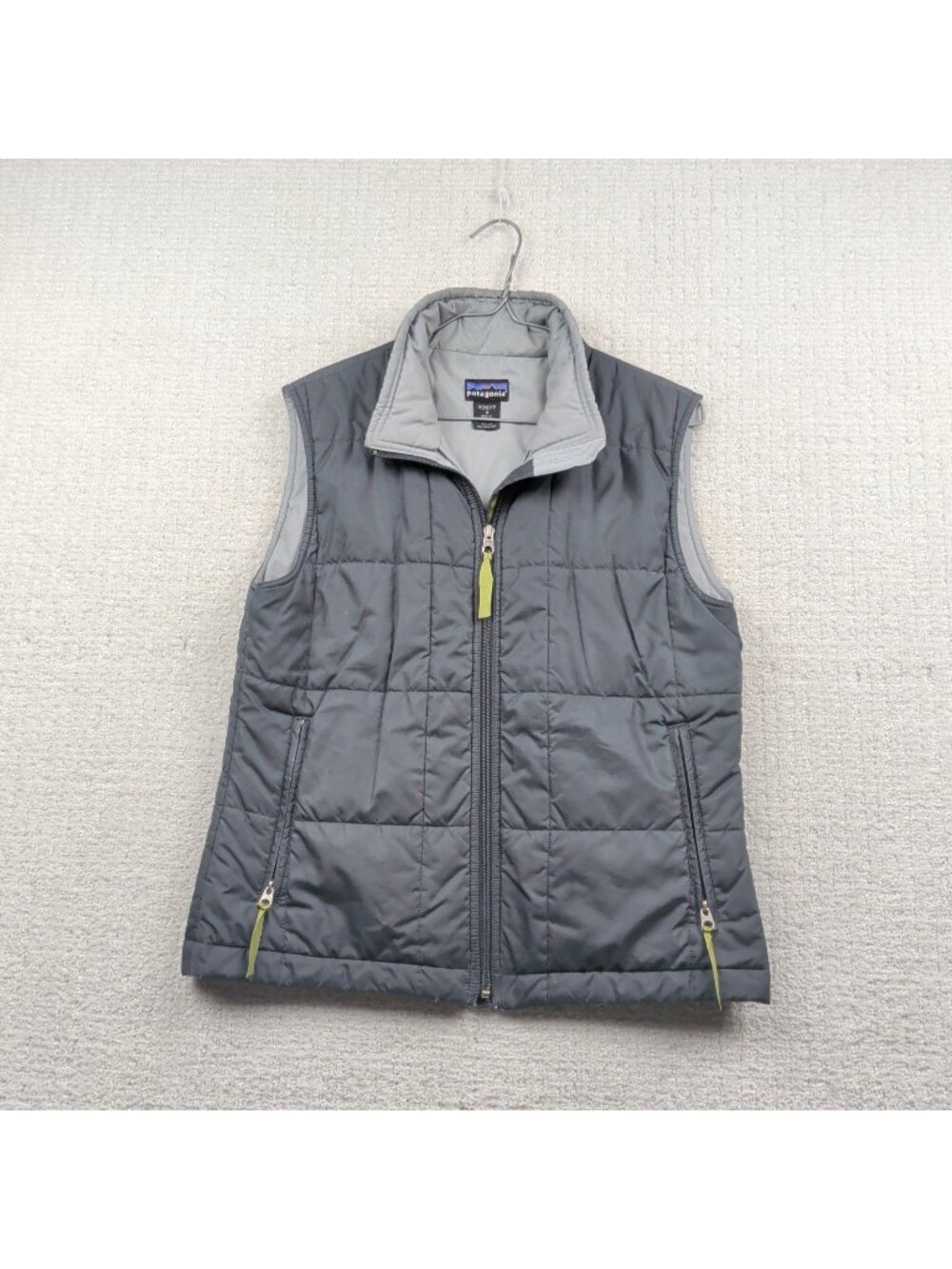 Vintage Patagonia Puff Vest Quilted Full Zip Wom M Gorpcore Outdoor Hiking Read